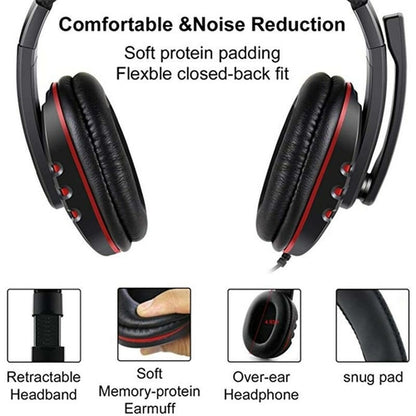 LED Wired Stereo Gaming Headset
